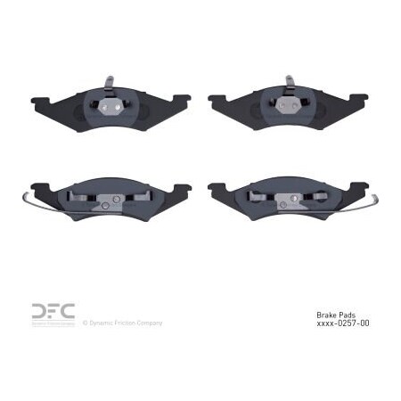 Dynamic Friction Co DFC 3000 Semi-Metallic Brake Pads - 1311-0257-00